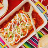 Platillo de enchiladas rojas (4 pz)