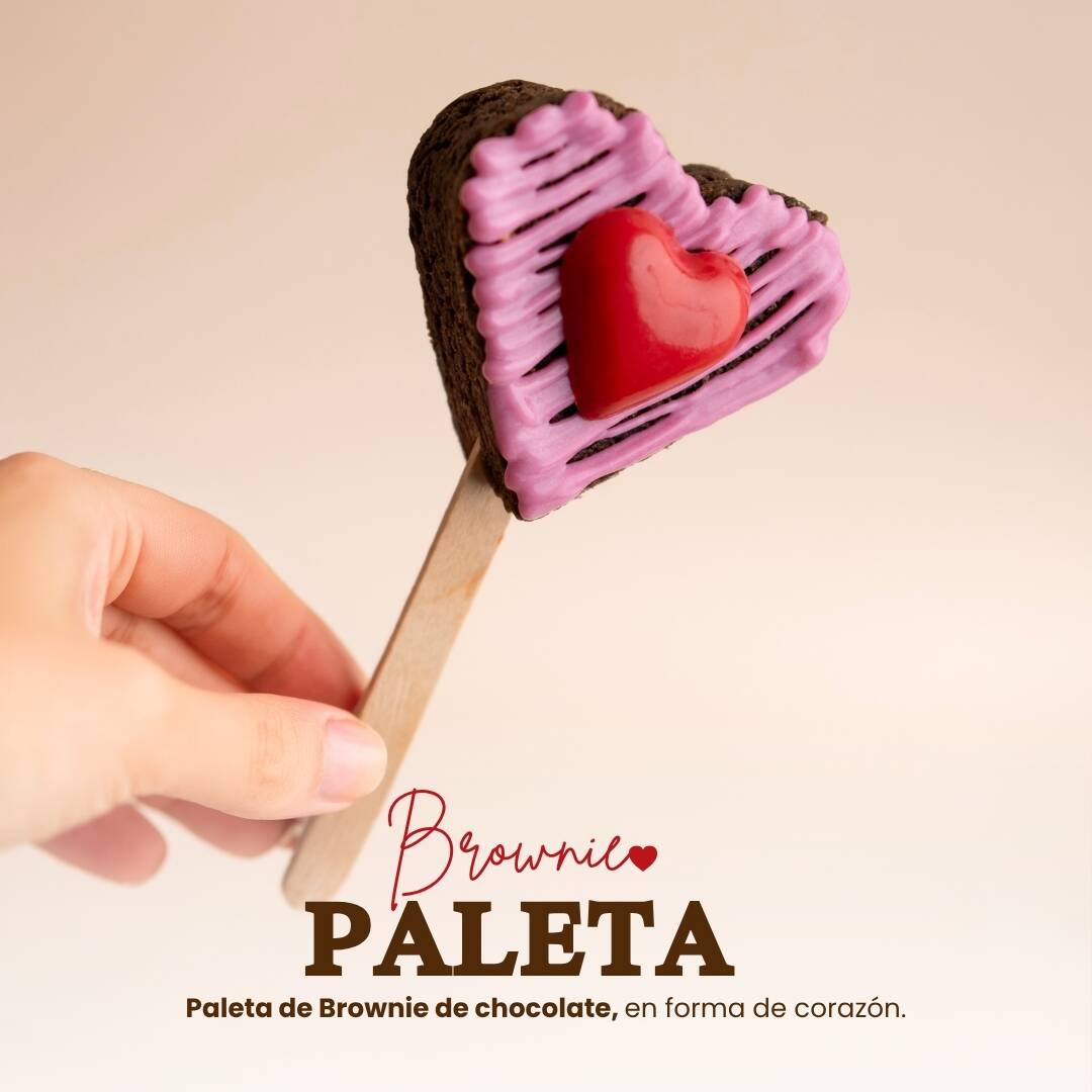 Brownie Paleta Corazón A&A