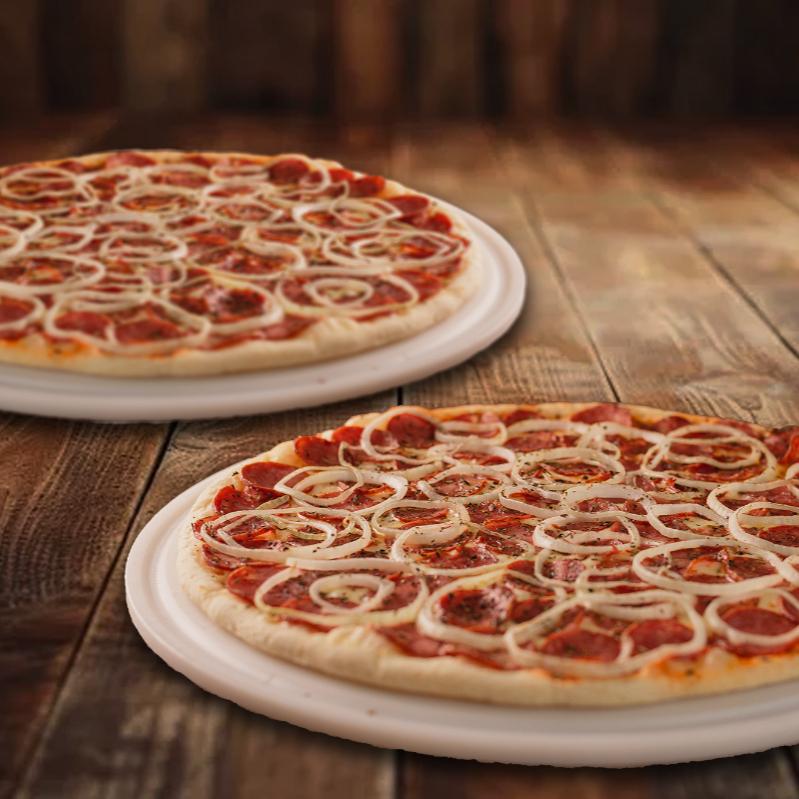 Este combo é Sen-Sa-Ci-O-Nal: São duas deliciosas pizzas de calabresa 30cm com um desconto incrível!