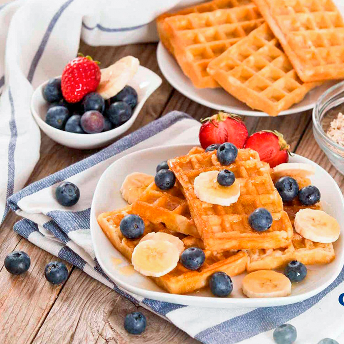 Waffle Banana & Berries