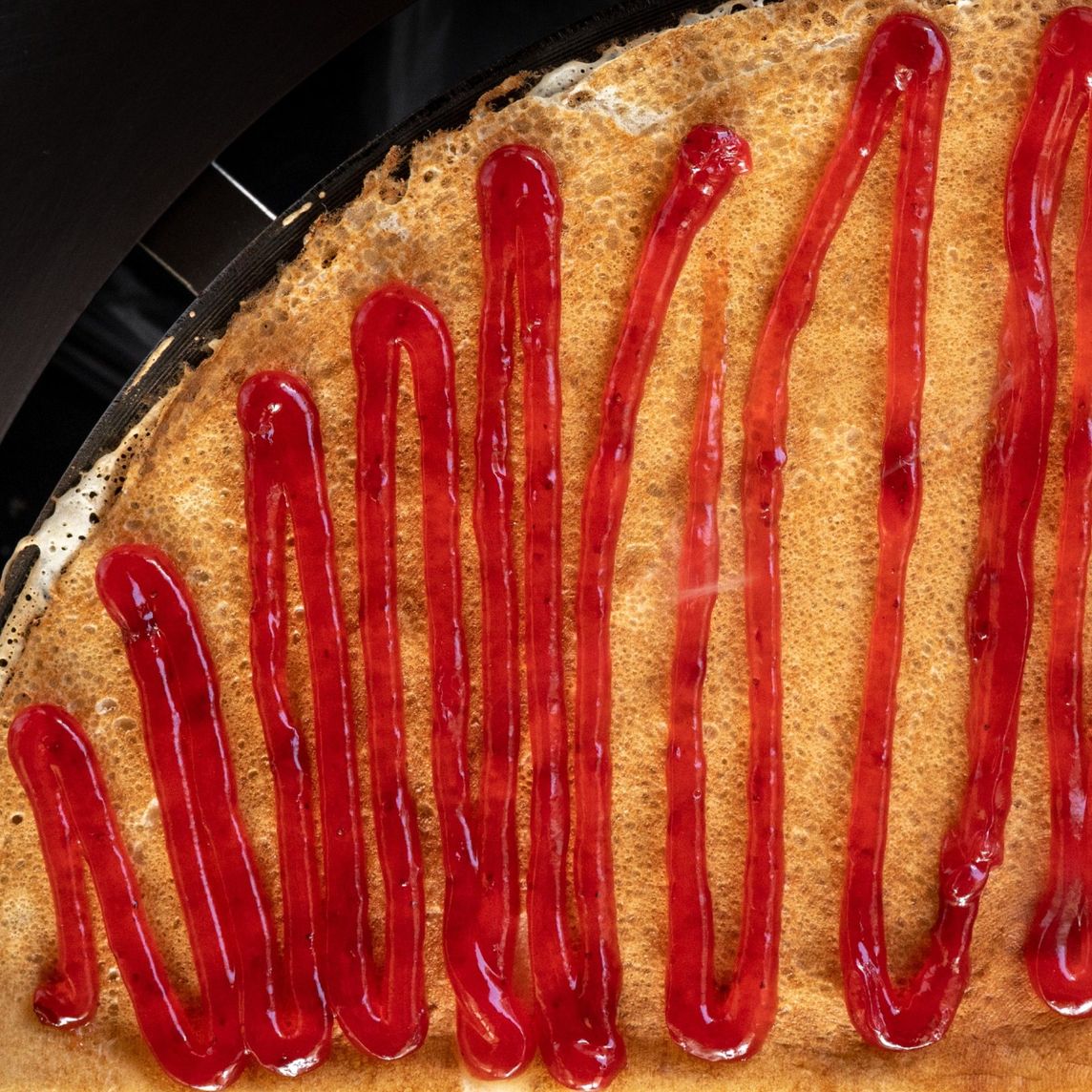 Crêpe de Mermelada de Fresa