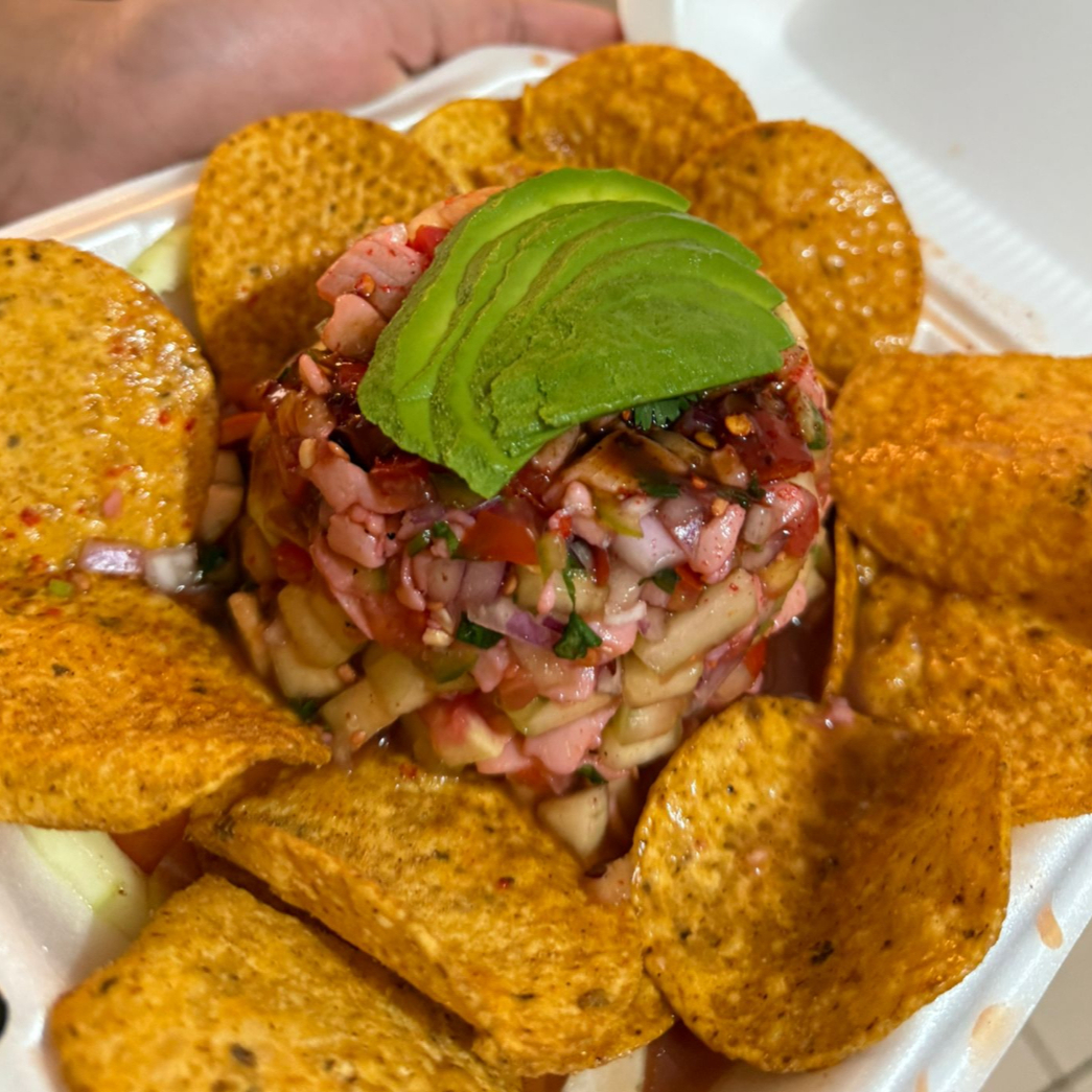 Tosticharola Con Ceviche De Pescado