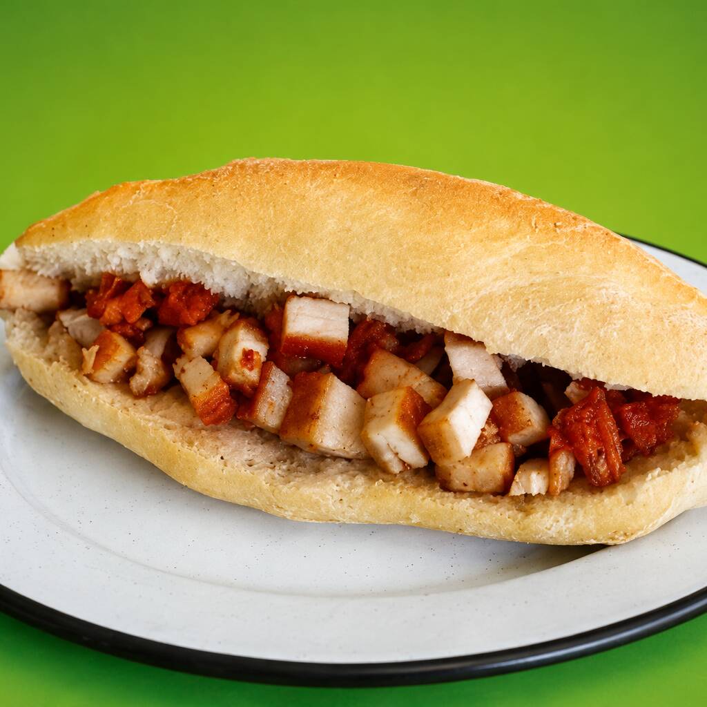 Lonche de Pancita( Carne de Cerdo)