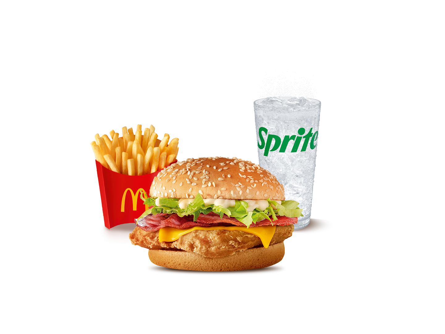 Combo mediano Doble McPollo Bacon
