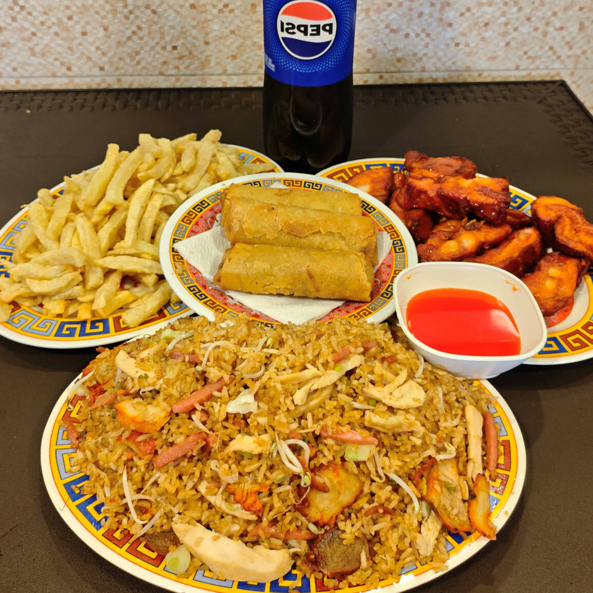 menu familiar con costilla 4 o 5 personas