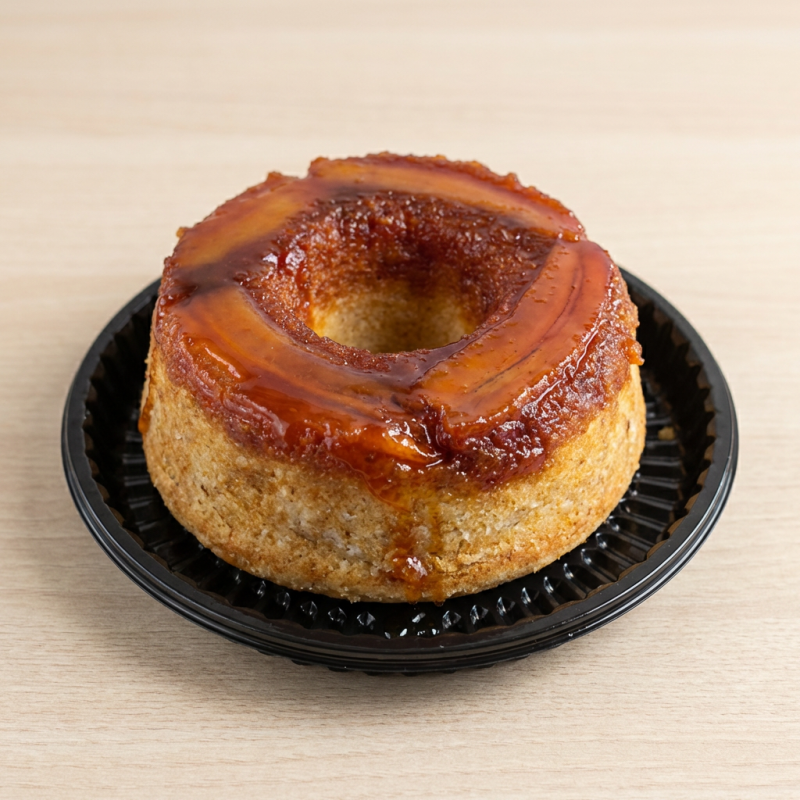 Bolo de banana caramelizado. (pequeno aprox.400g)