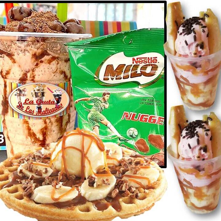 Combo-Malt Banana + Malt Milo + Doble Banana Split