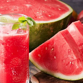 Feito com melancia natural e servido geladinho. Perfeito para acompanhar seu lanche!