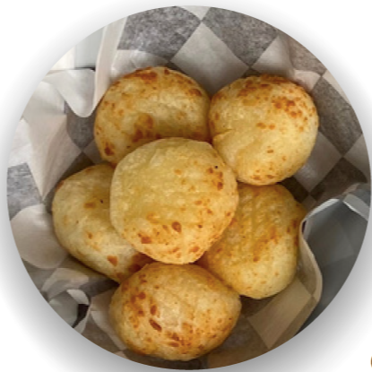 6 unidades pequenas, empanado no parmesão