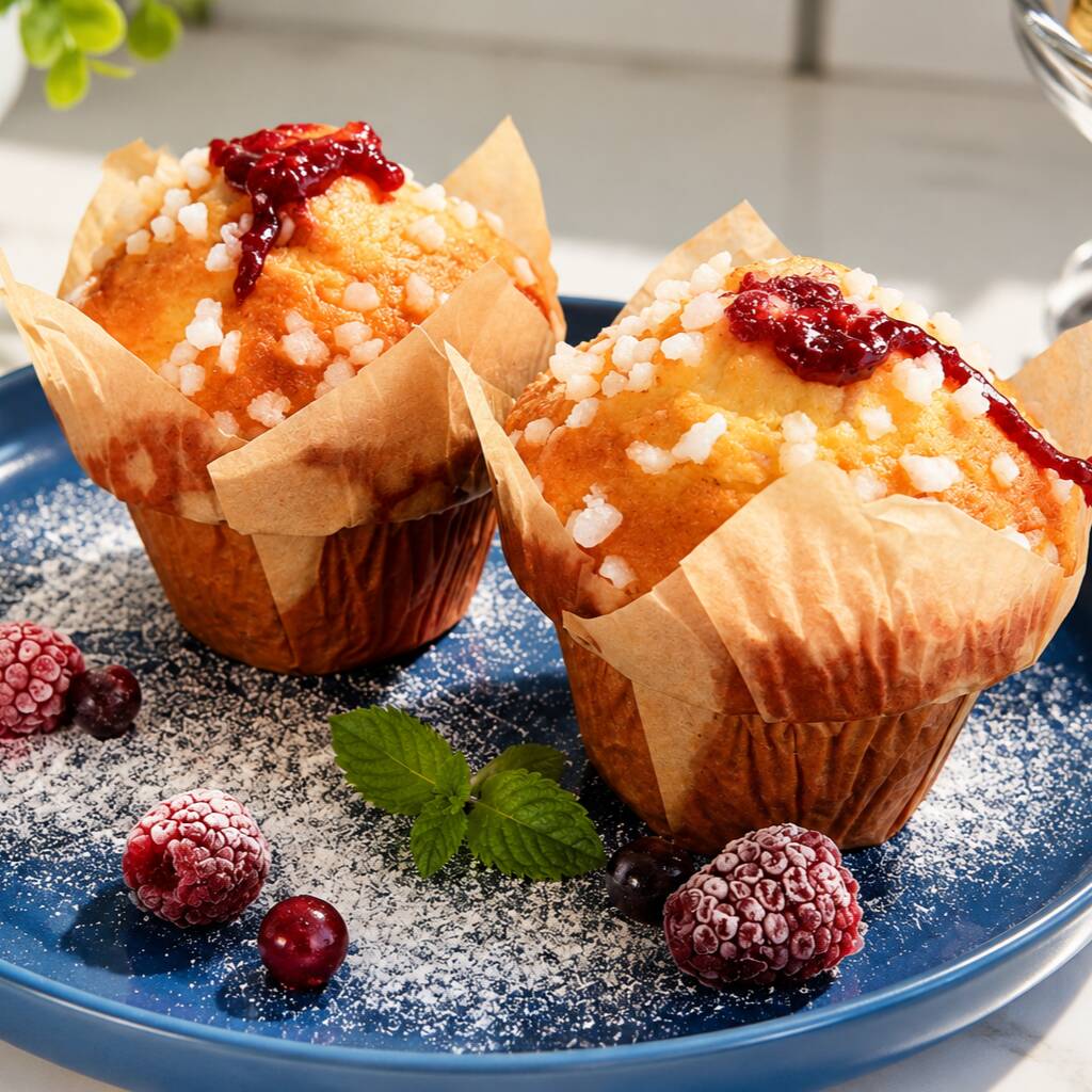 MUFFIN LIMON Y FRAMBUESA