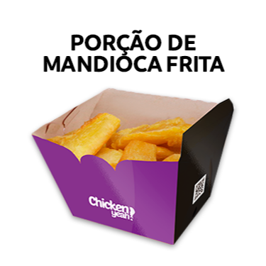 Mandioca frita crocante por fora e macia por dentro, perfeita para qualquer ocasião. Acompanha molho especial grátis. Porção de 400g referente ao produto congelado