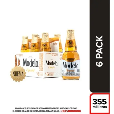 Cerveza Modelo six pack 330 ml