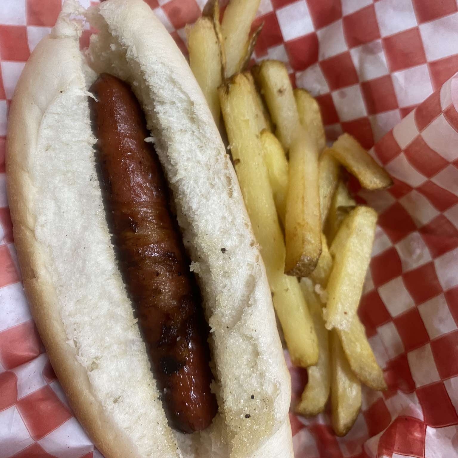 Hot dog + Papas Fritas + Bebida.