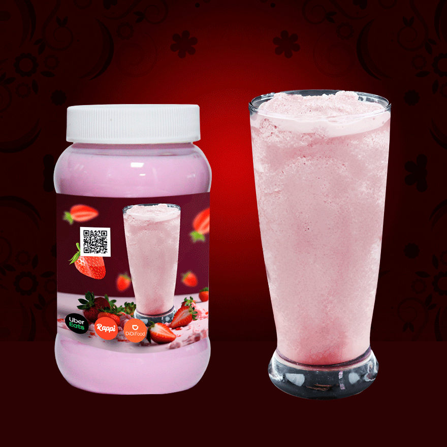 Frappe De Fresa de Leche 500 ml