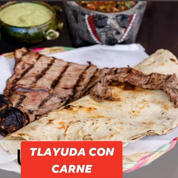 Tlayuda con Carne a Elegir