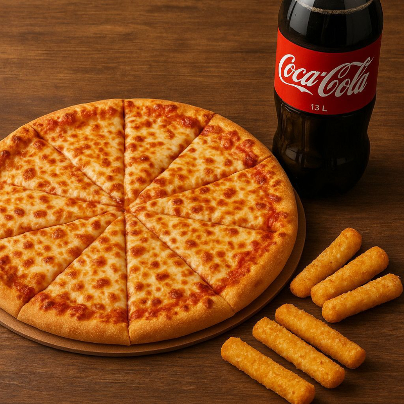 Combo Familiar, Gaseosa y 6 Palitos de Queso
