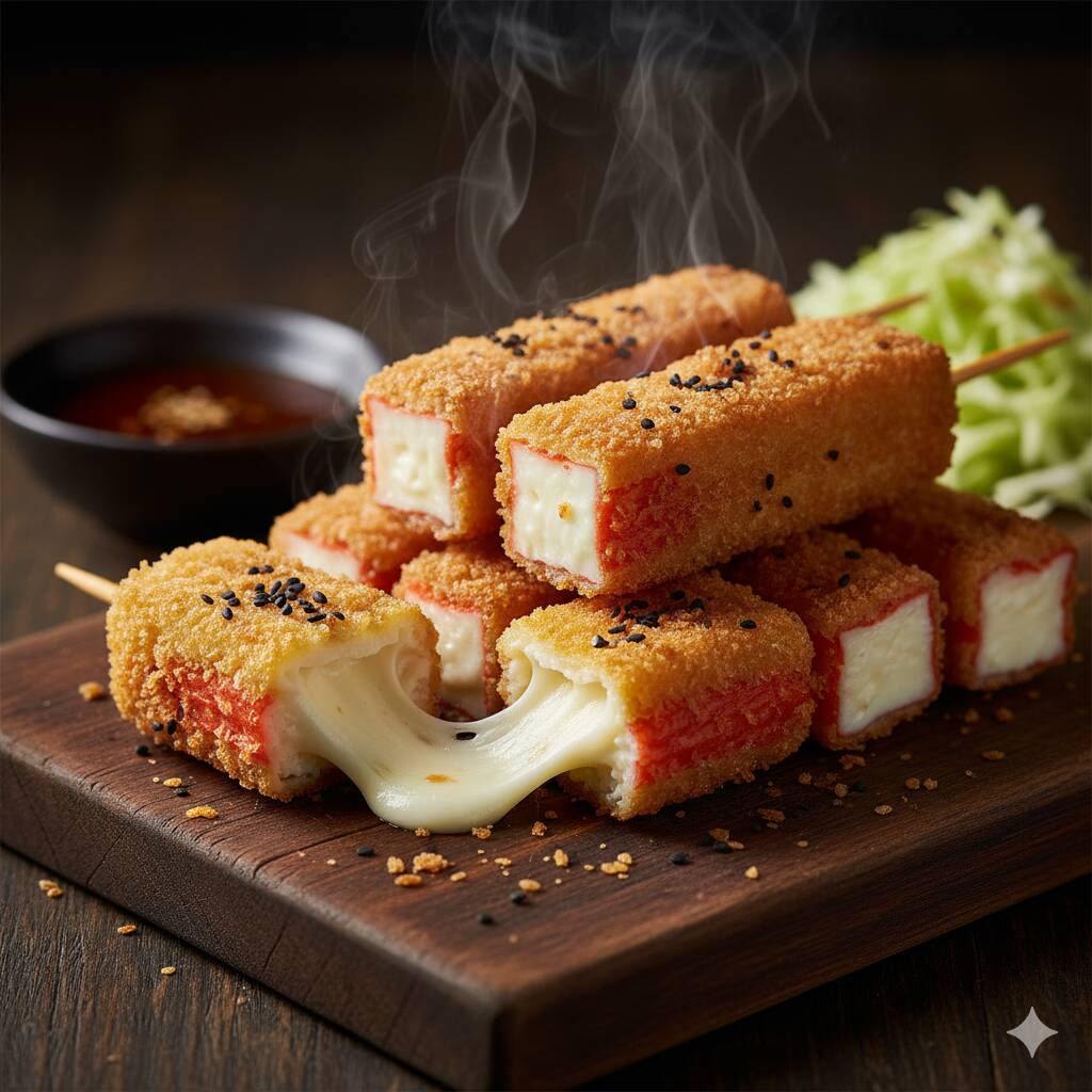 Kushiage de Surimi con Philadelphia 1pz.