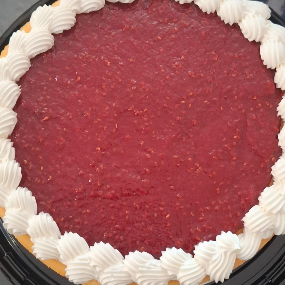 Cheesecake de Frambuesa Costco Rebanada