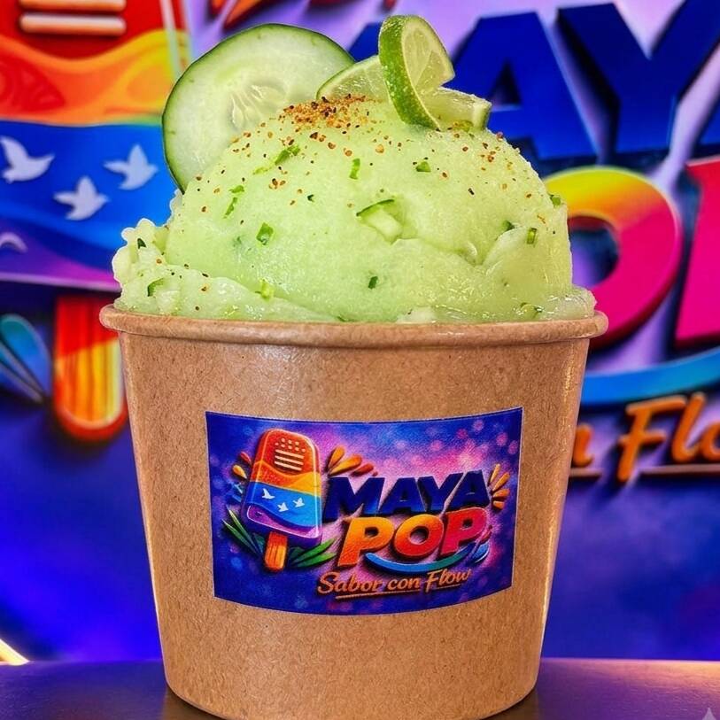 HELADO DE PEPINO CON LIMON