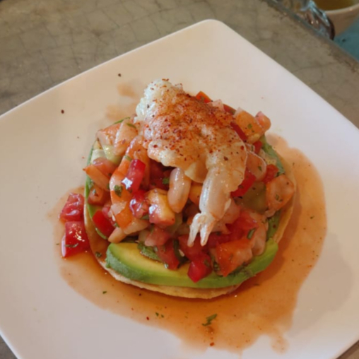 Tostada de Camarón