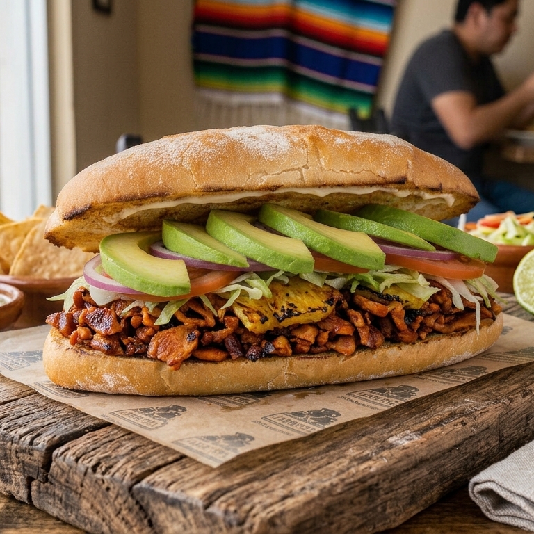 2 Tortas de Cuerito con Aguacate