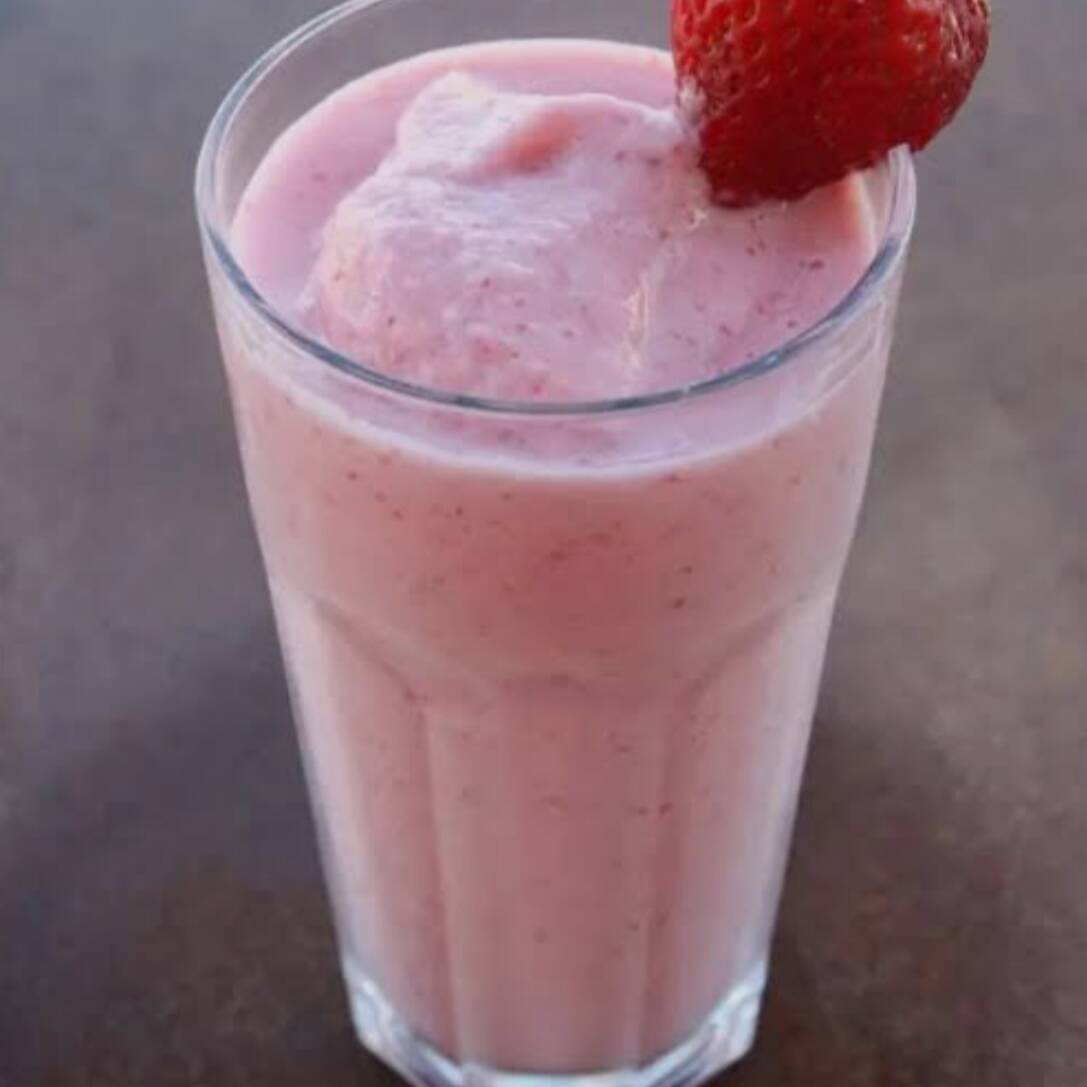 Licuado de fresa 🍓 de medió litro