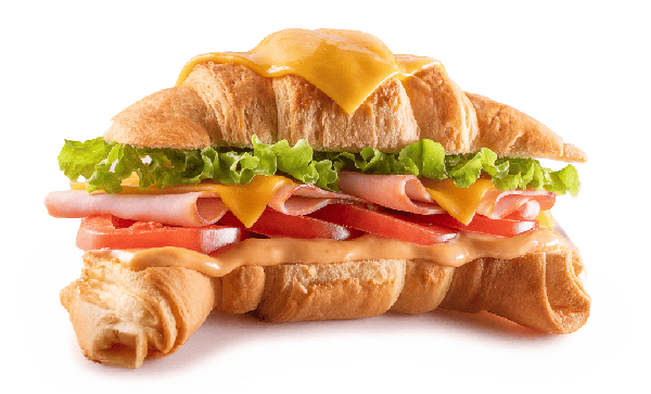 Feito com croissant artesanal, leve e crocante, recheado com um equilíbrio perfeito entre o sabor marcante do peito defumado, a cremosidade do queijo prato, frescura da alface crespa e tomate, e nosso exclusivo molho golf. Uma combinação perfeita de frescor e sabor que vai conquistar você a cada mordida!
Obs: Não acompanha Molho Golf para degustação.