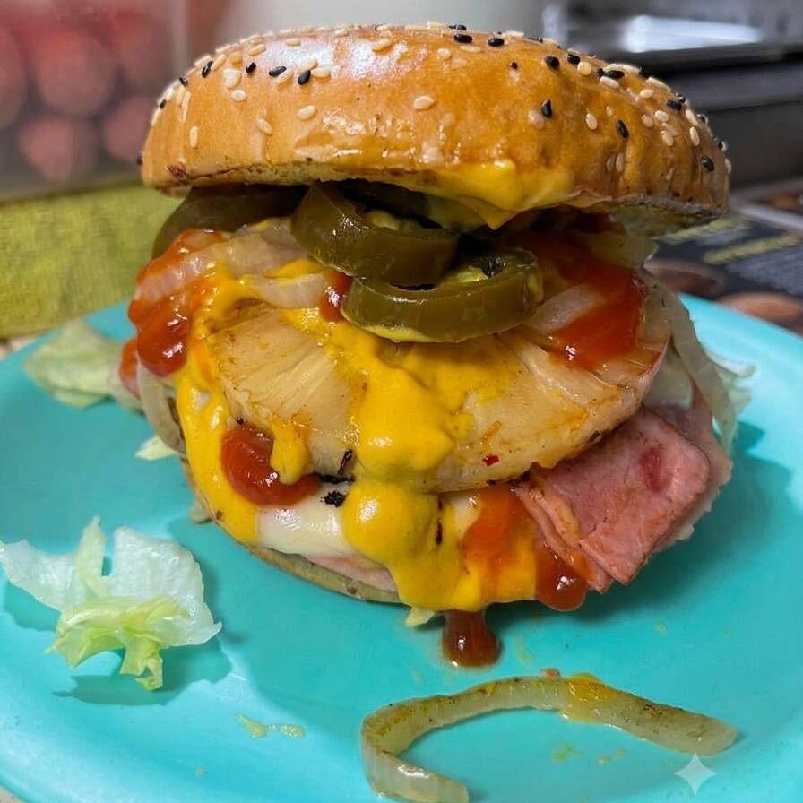Hamburguesa Hawaiana
