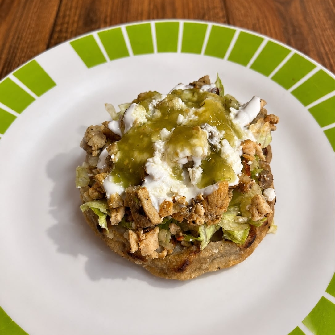 Sopes asado
