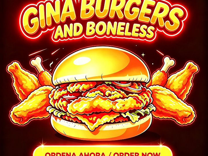 GINA BURGERS AND BONELESS