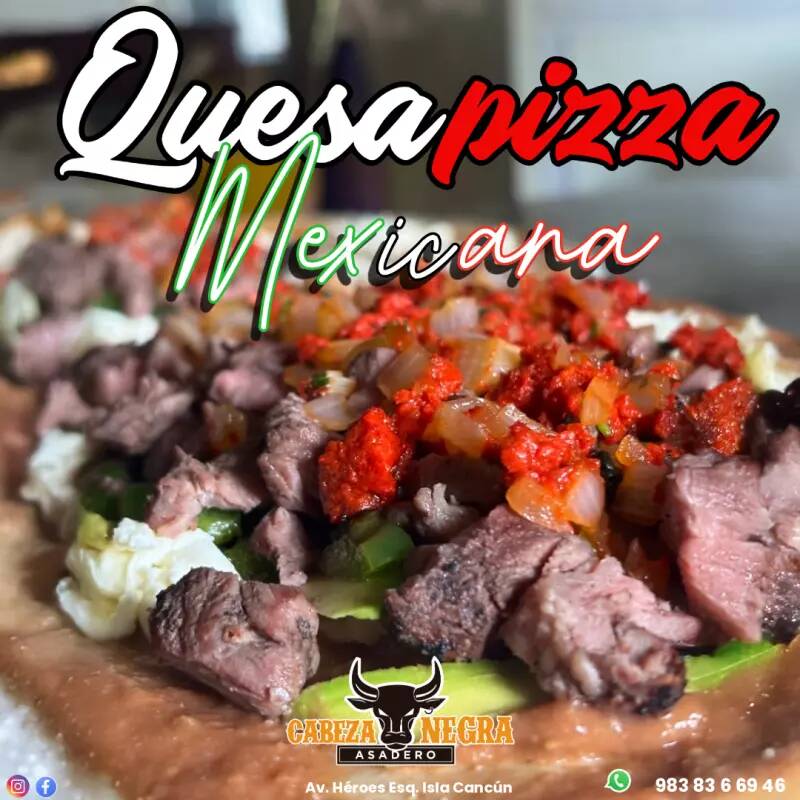 QuesaPizza Mexicana Arrachera de Res