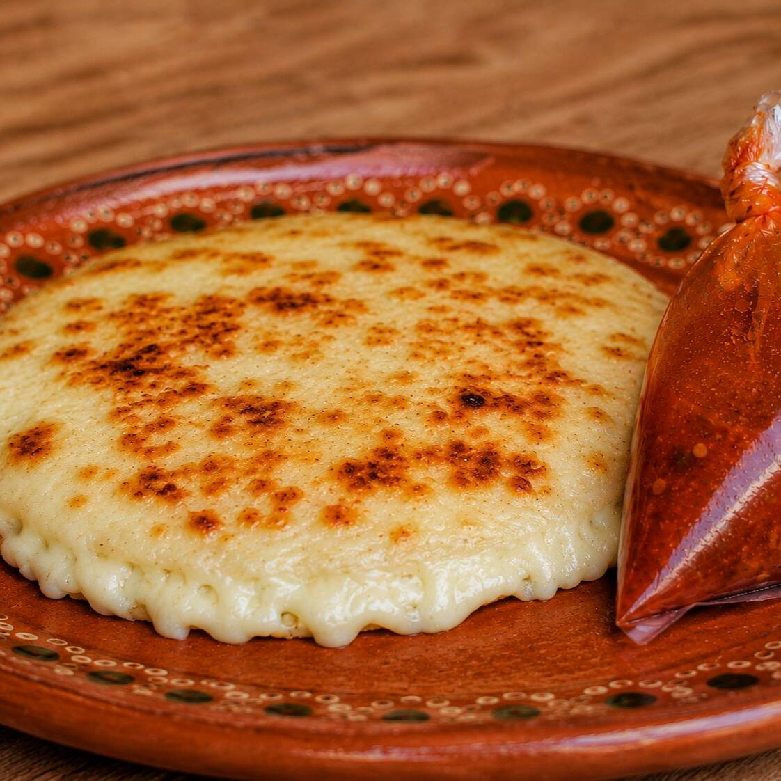 GORDITA QUERETANA QUESO OAXACA 18cm