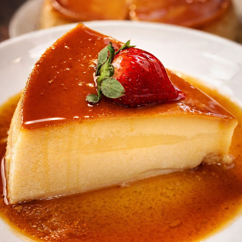 Rebanada de Flan Napolitano