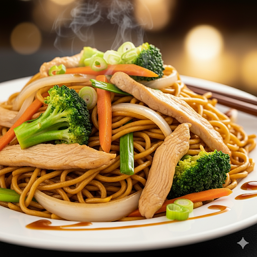 Chow Mein de Pollo