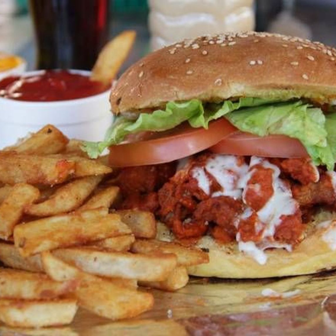 Hamburguesa de boneless