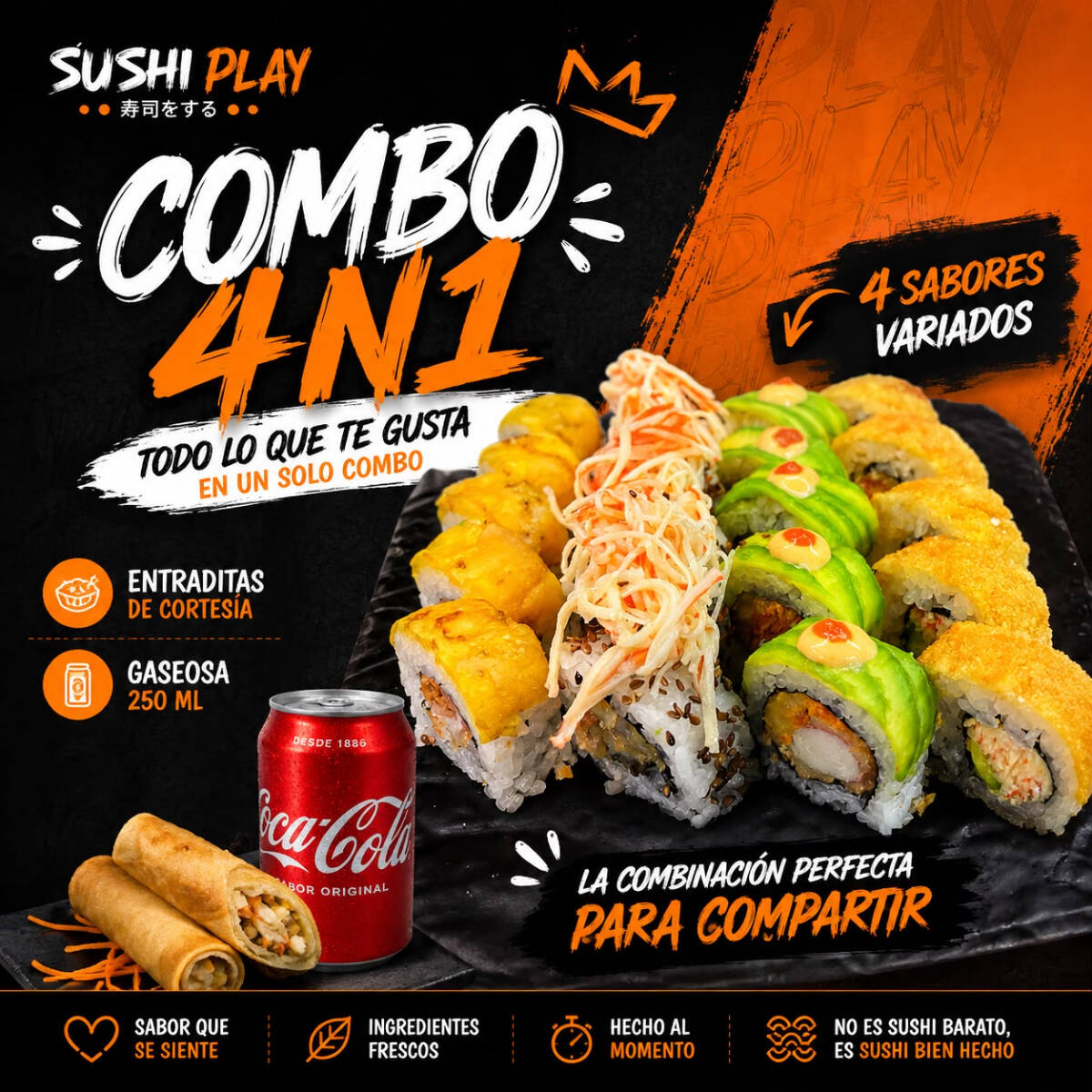 Combo 4N1 + Entradita + Gaseosa 250ml