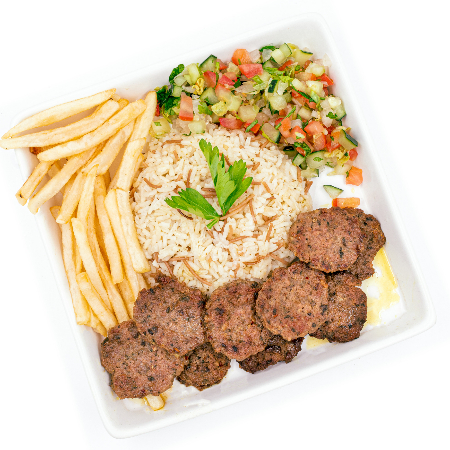 Köfte (Albóndigas Turcas) con Arroz Turco