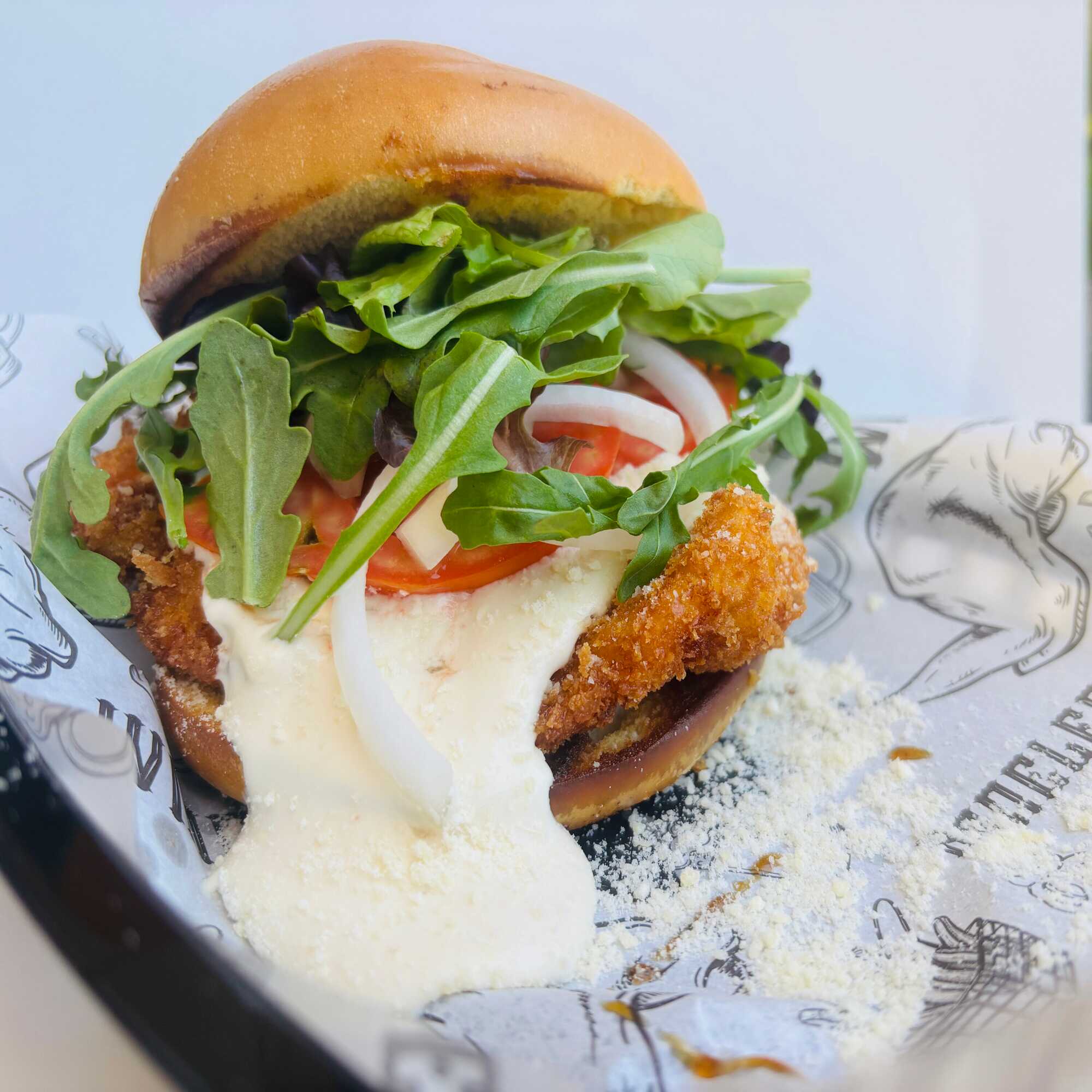 Hamburguesa Pollo Parmesano