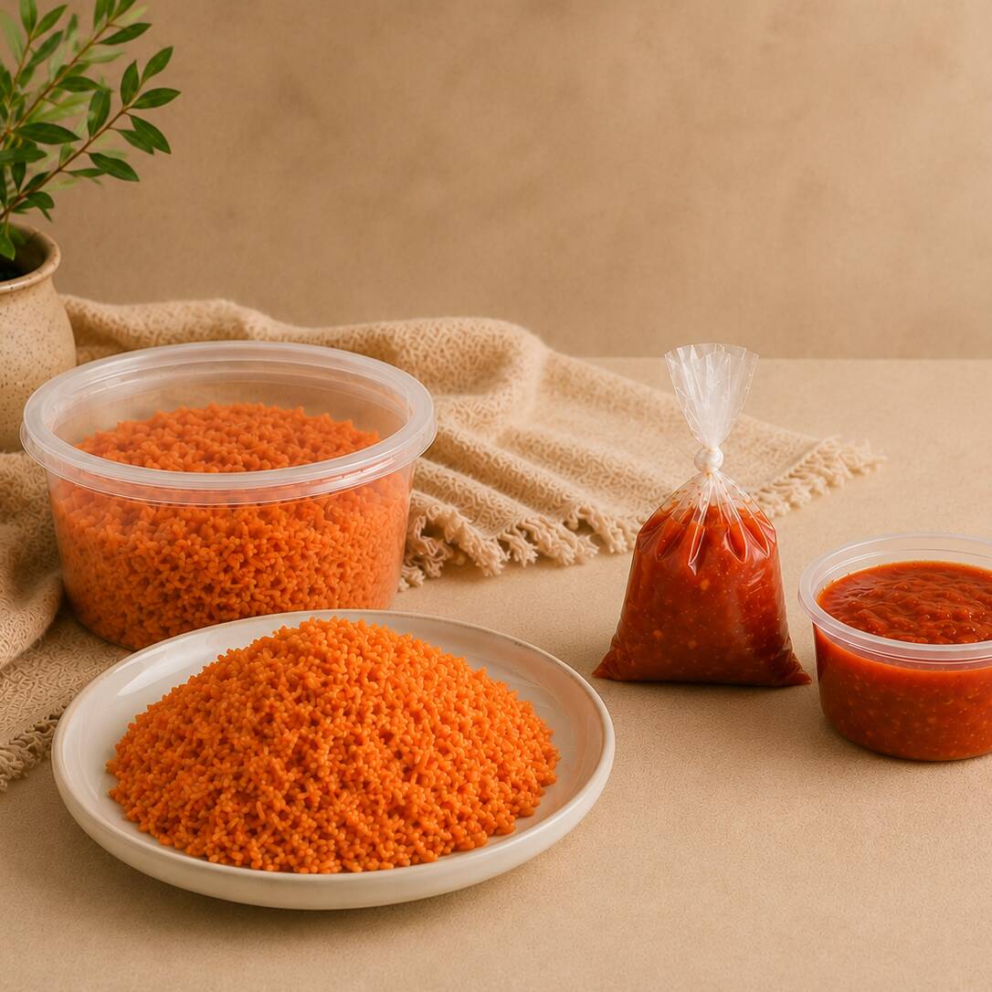 Arroz Careño Grande y Salsa