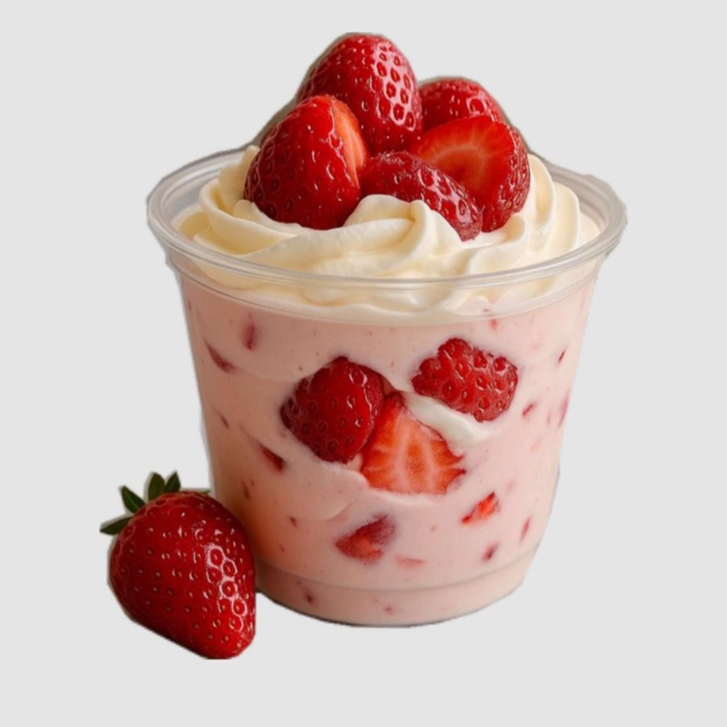 Fresas con Crema Vaso Grande