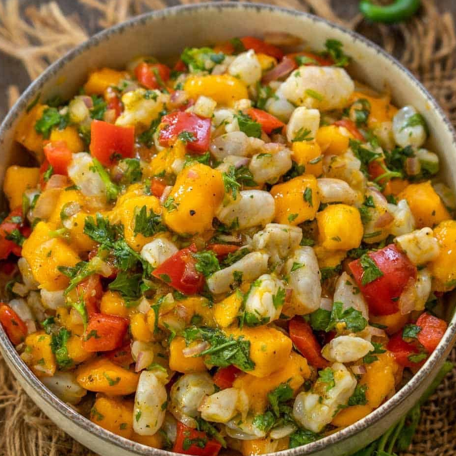 Ceviche Camaron Con Mango