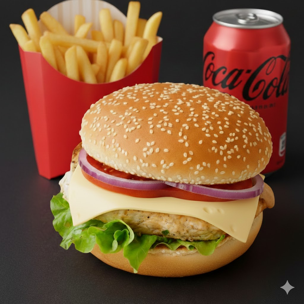 Pollo Clasica Combo 1/2 Libra