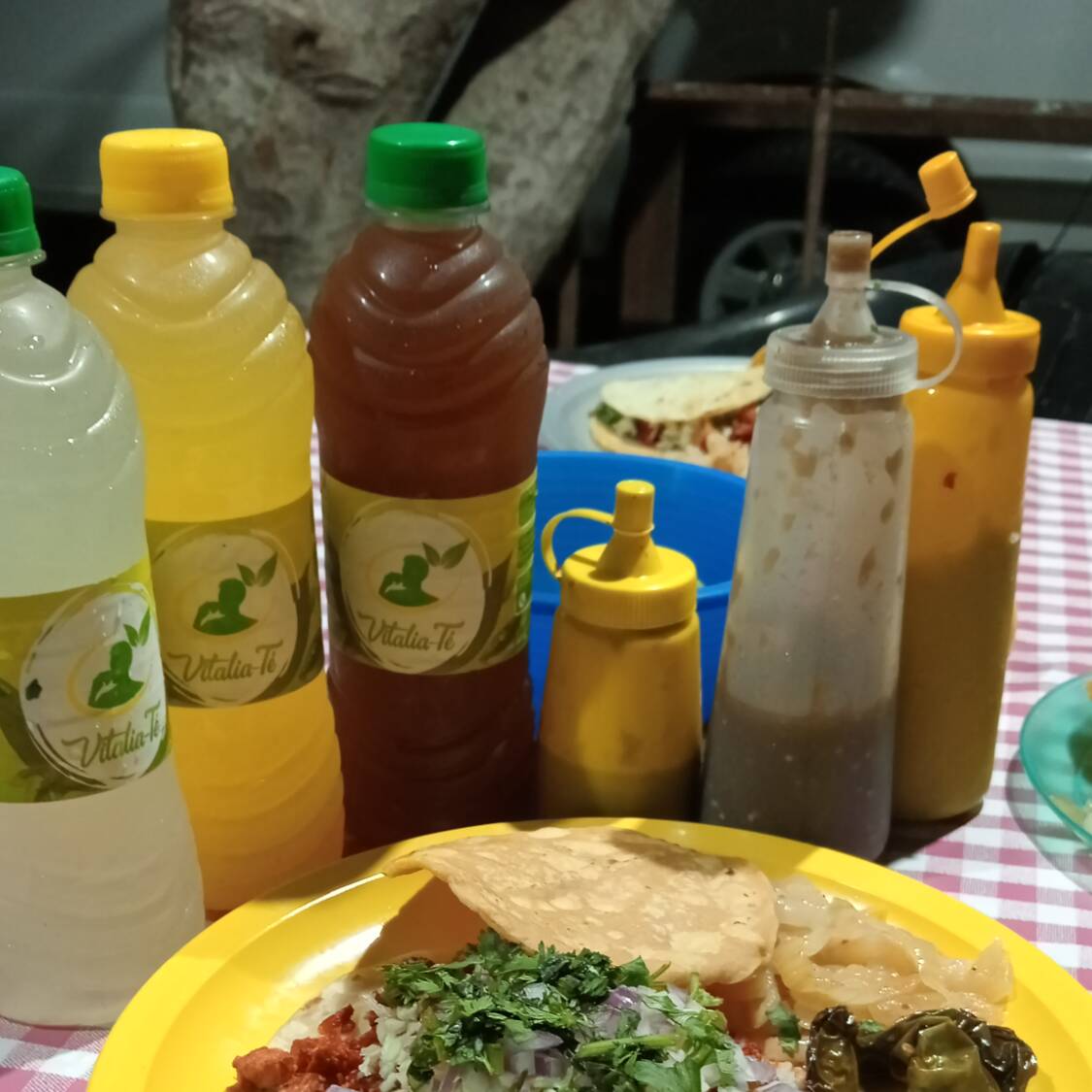 2 Tacos de Harina y Agua de Jamaica