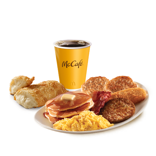 McTrío Desayuno Deluxe + Pay de Queso