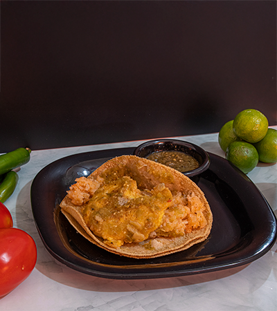 Taco de Huevo en Salsa Verde