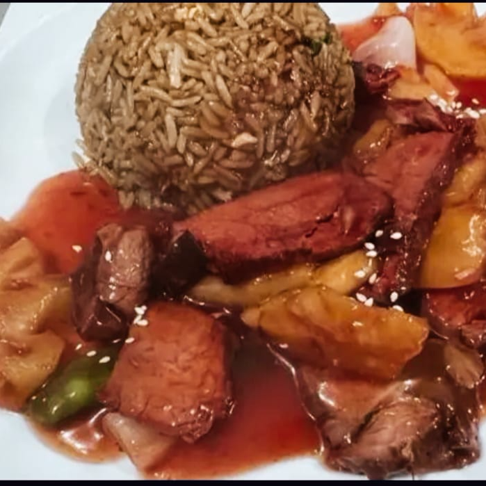 chancho con piña