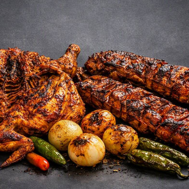 El Banquete Brasería (1 Pollo + 1 Kg de Costilla)