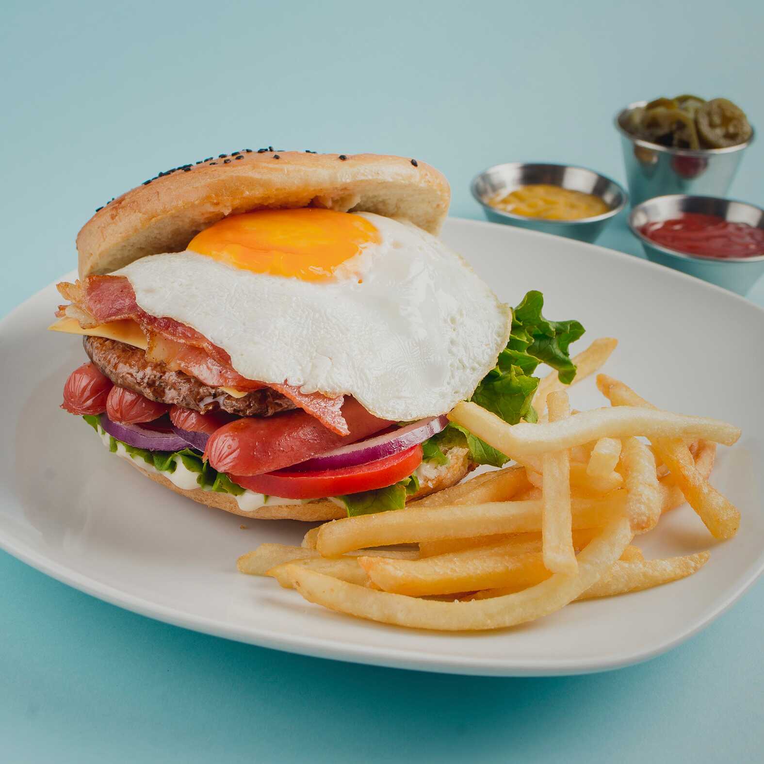 Hamburguesa Cherry Boom + Coca Cola