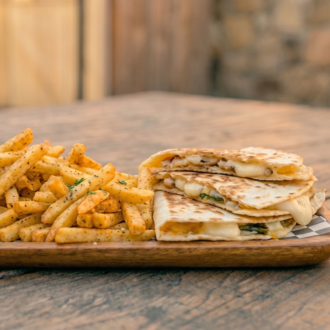 Quesadillas, Papas a la Francesa