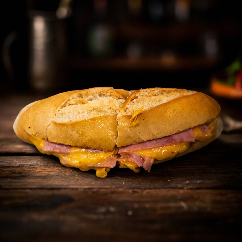 Presunto e queijo derretidos no ponto ideal com pão dourado por fora e macio por dentro. Um clássico que nunca sai de moda.